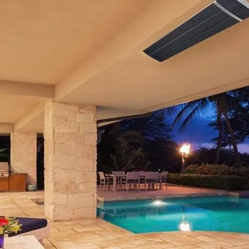 Outdoor Heat Units on display at Lighting Bonanza Albury